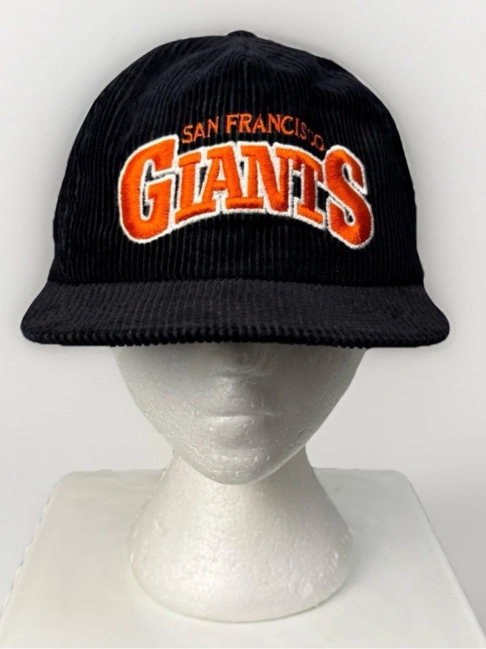 Vtg Sports Specialties The Cord San Francisco Giants Corduroy Strapback Hat MLB